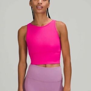 Lululemon Power Pivot Tank Top *Rib in Sonic Pink Size 6